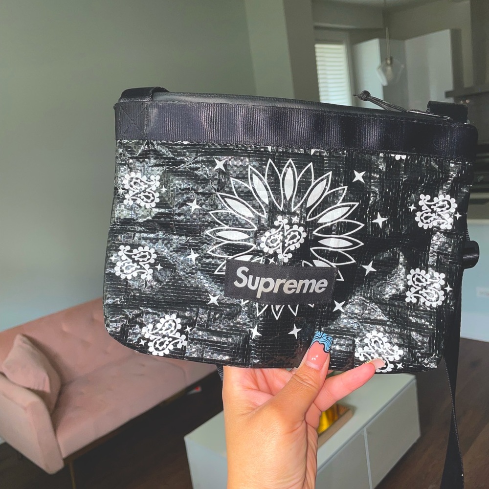 Supreme Bandana Tarp Side Bag